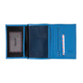 Albert Cuir Grainé Grand portefeuille Ciel Bleu personnalisé