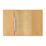 Louis Grained Leather Passport Holder Blue Sky