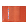 Louis Cuir Grainé Porte Passeport Corail Bohème Personnalisé