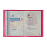Louis Grained Leather Personalized Vie en Rose Passport Holder