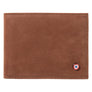 Arthur Cuir de Poisson et Cuir Nubuck Portefeuille Italien Terre Brunie