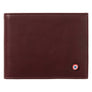 ARTHUR 2.0 Smooth Leather Italian Wallet Red Vine Personalized