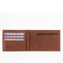 Arthur Cuir de Poisson et Cuir Nubuck Portefeuille Italien Terre Brunie