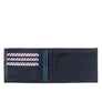 Arthur Cuir de Poisson et Cuir Nubuck Portefeuille Italien Lune Bleue