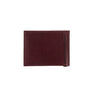 Hector Smooth Leather Italian Wallet Money Clip Red Vine