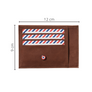 PAUL Vintage Leather Burnished Earth Card Holder Personalized