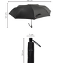 Alfred Folding Umbrella Black It's Black