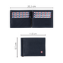 Hector Grained Leather Italian Wallet Money Clip Black It's Black