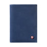 VICTOR Nubuck leather wallet Junior Sea Indigo personalized