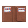 VICTOR Nubuck leather junior wallet Burnished Earth
