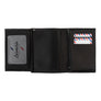 VICTOR Smooth leather Junior wallet Black it's personalized black