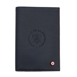 ALBERT - For the Élysée wallet Smooth leather Personalized blue moon