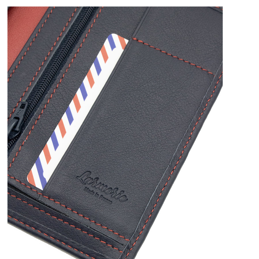 ALBERT - For the Élysée wallet Smooth leather Blue Moon