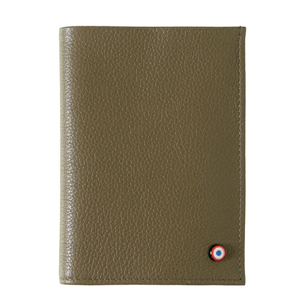 Albert Cuir Grainé Grand portefeuille Café Viennois