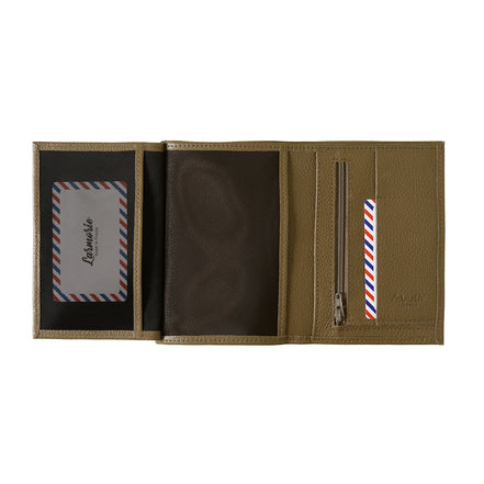 Albert Cuir Grainé Grand portefeuille Café Viennois
