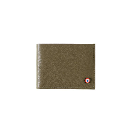 Anatole Cuir Grainé portefeuille RFID Café Viennois Personnalisé