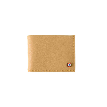 Anatole Cuir Grainé portefeuille RFID Cumin Sucré