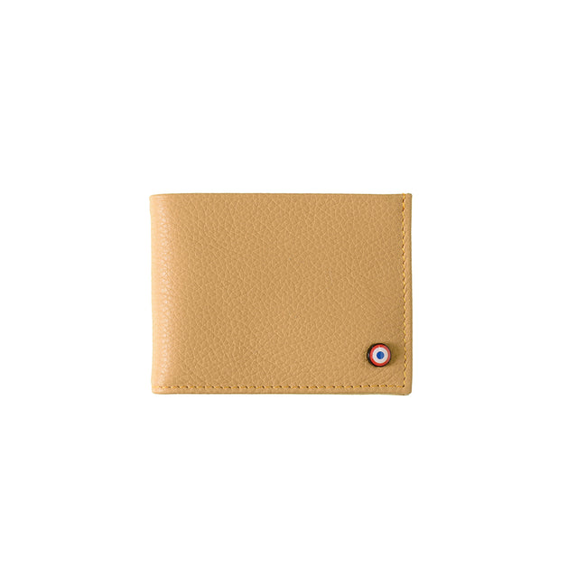 Anatole Cuir Grainé portefeuille RFID Cumin Sucré