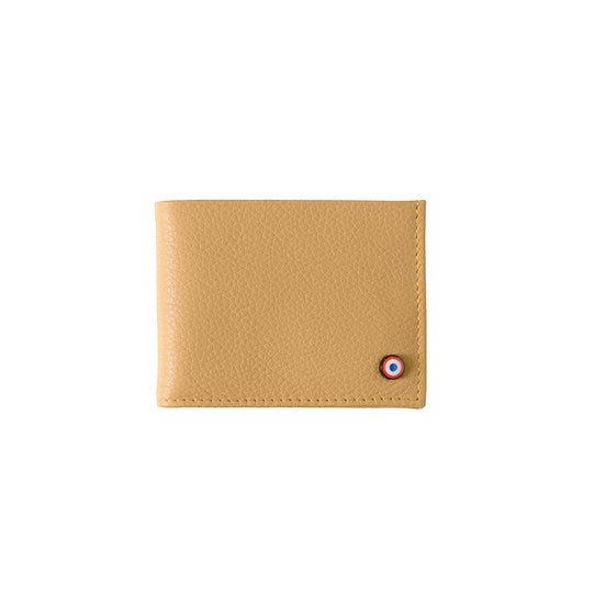 Anatole Cuir Grainé portefeuille RFID Cumin Sucré Personnalisé