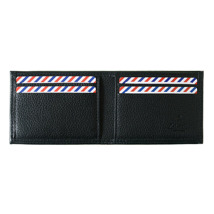 Anatole Cuir Grainé portefeuille RFID Noir c'est Noir Personnalisé