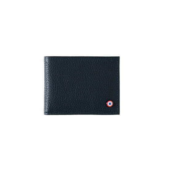 Anatole Cuir Grainé portefeuille RFID Lune Bleue Personnalisé