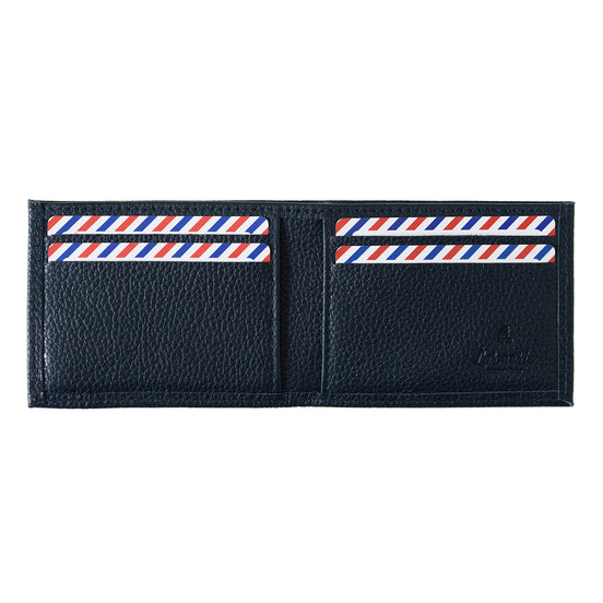 Anatole Cuir Grainé portefeuille RFID Lune Bleue Personnalisé