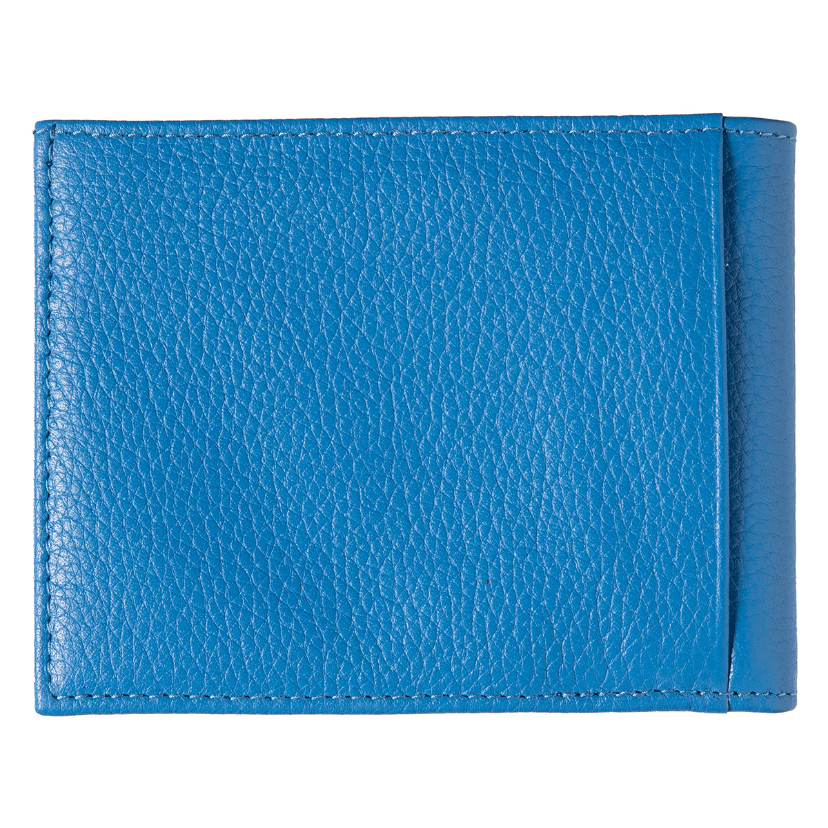 ARTHUR 2.0 Grained Leather Italian Wallet Sky Blue Personalized