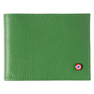 ARTHUR 2.0 Grained Leather Italian Wallet Meadow Green