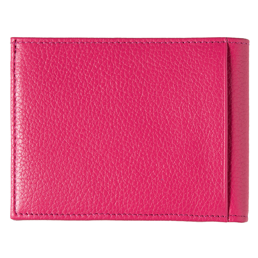 ARTHUR 2.0 Grained Leather Italian Wallet Vie en Rose Personalized