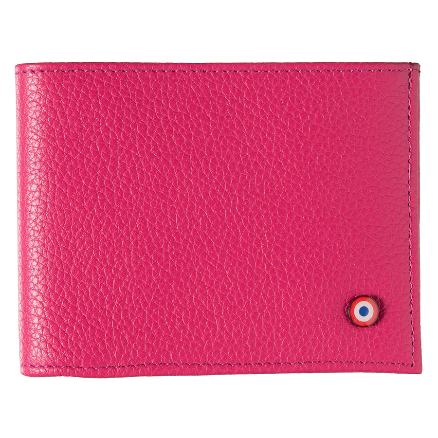 ARTHUR 2.0 Cuir Grainé Portefeuille Italien Vie en Rose Personnalisé