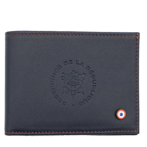 ARTHUR 2.0 - For the Élysée wallet Smooth leather Personalized blue moon