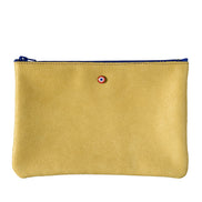 CAMILLE Upcycled cowhide leather Soleil Yellow