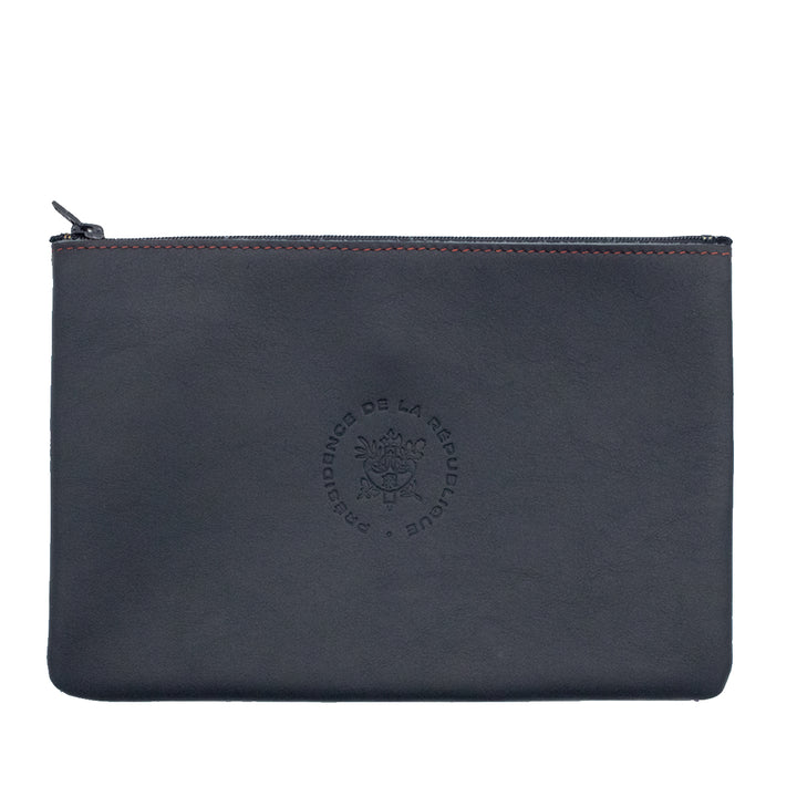 CAMILLE - For the Élysée pouch Smooth leather Blue Moon Personalized