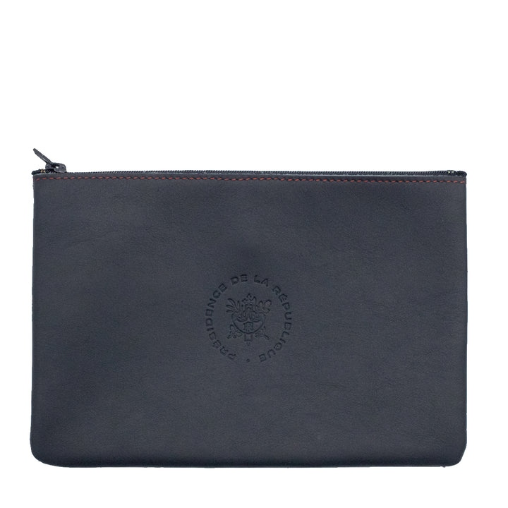 CAMILLE - For the Élysée pouch Smooth leather Blue Moon