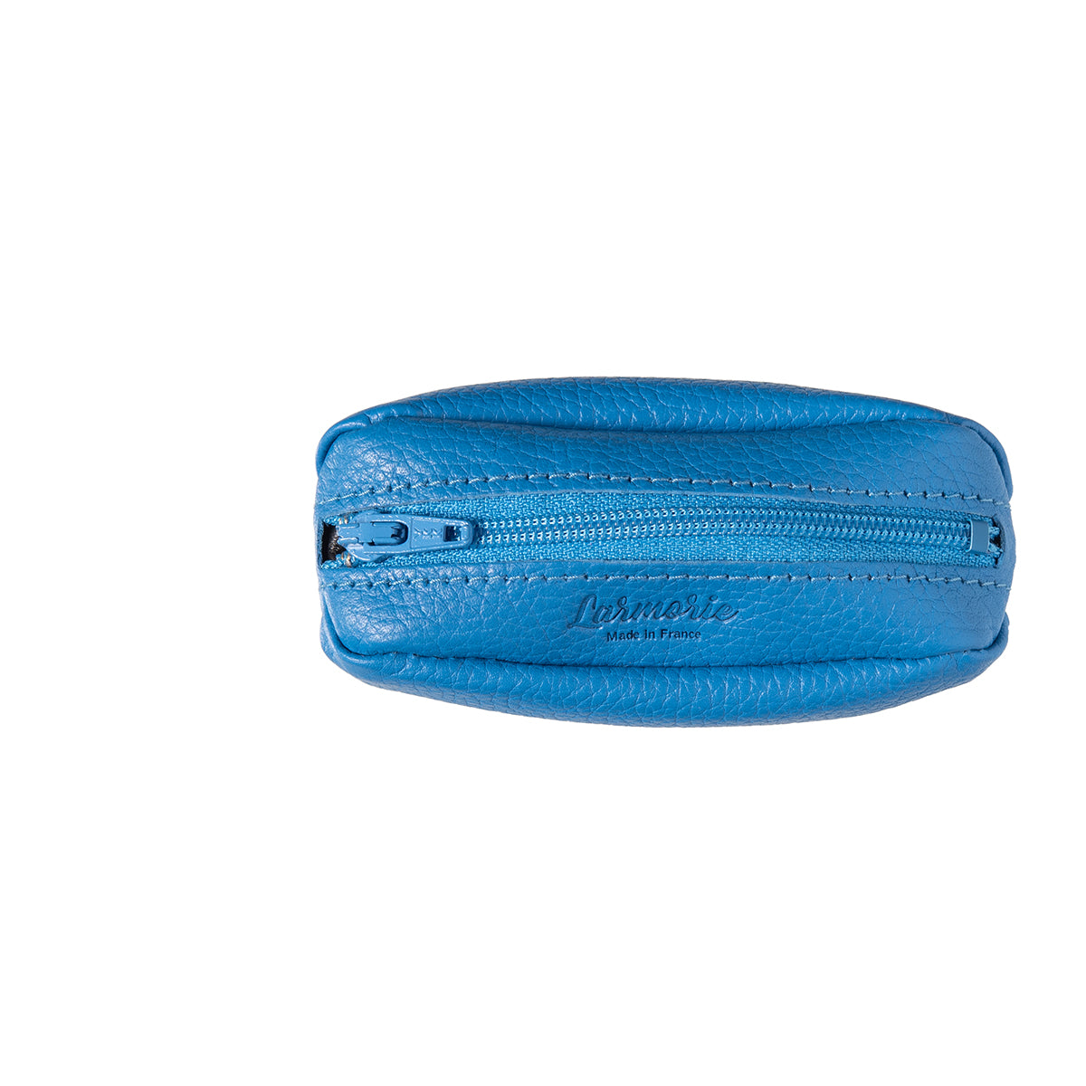 CHARLES Cuir grainé Ciel bleu