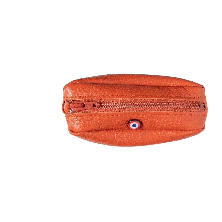 CHARLES Bohemian Coral grained leather