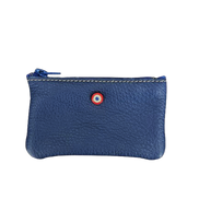 EMILE Cuir de vachette Upcyclé Mer Indigo