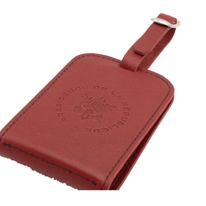 JULES - For the Élysée address holder Smooth leather Red vine