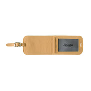 Jules Grained Leather Personalized Blue Sky Address Holder 