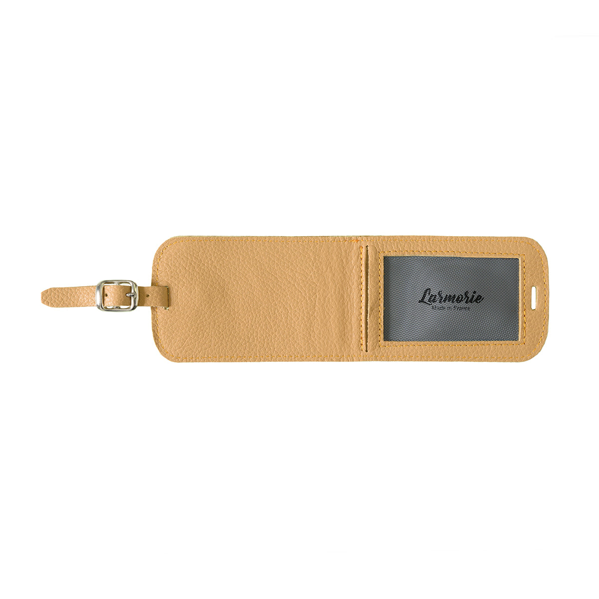 Jules Grained Leather Personalized Blue Sky Address Holder 