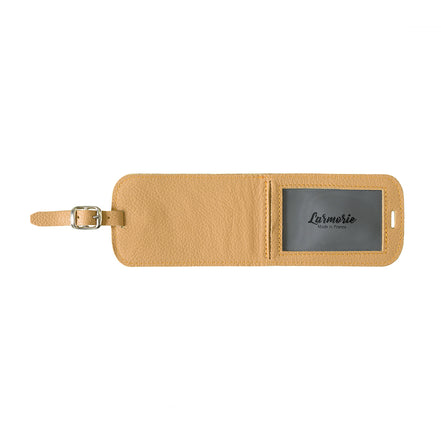 Jules Grained Leather Personalized Blue Sky Address Holder 