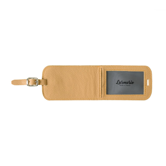 Jules Grained Leather Personalized Blue Sky Address Holder 