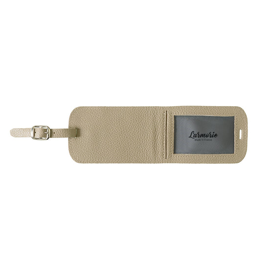 Jules Grained Leather Personalized Blue Sky Address Holder 