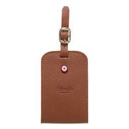 Jules Grained Leather Personalized Blue Sky Address Holder 