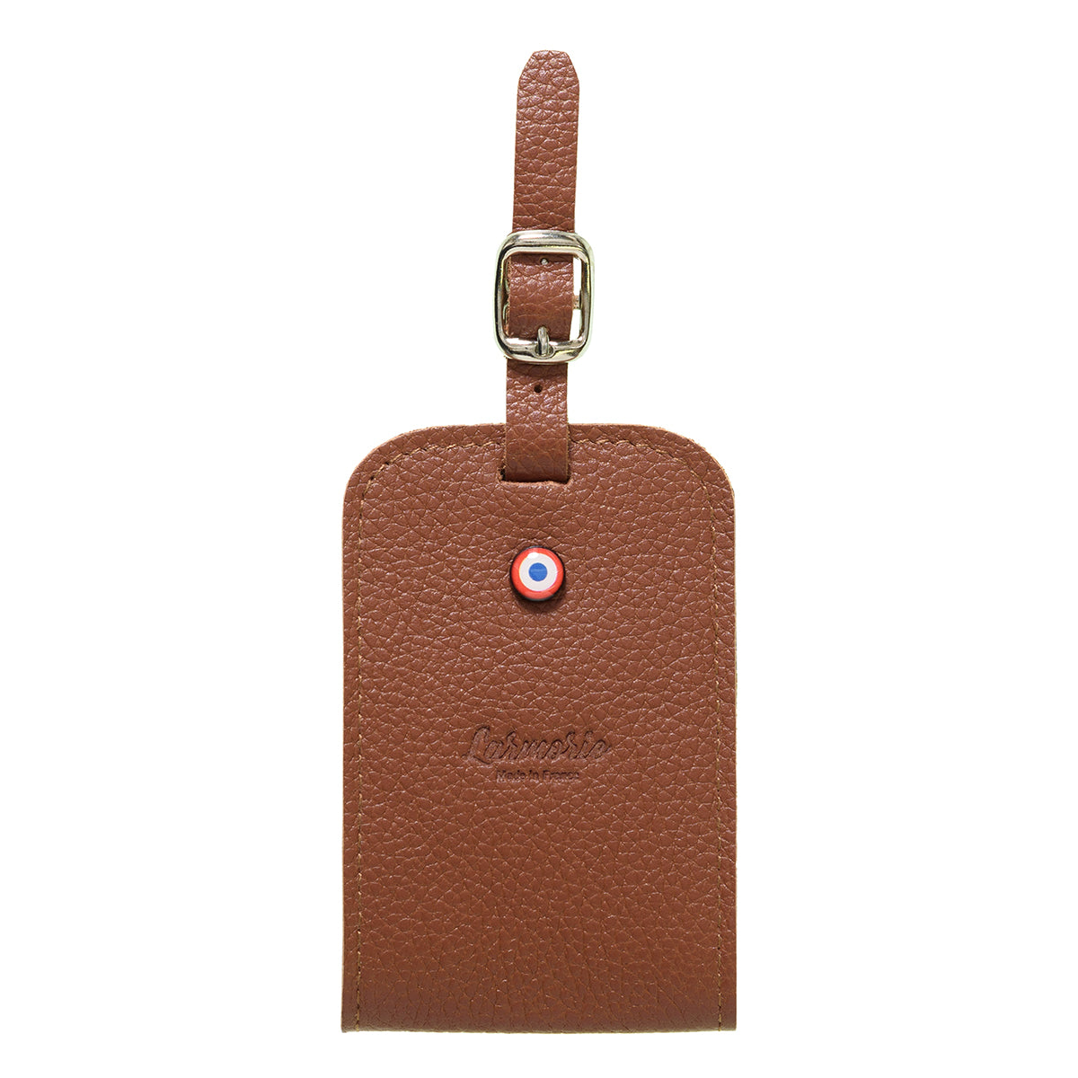 Jules Grained Leather Personalized Blue Sky Address Holder 
