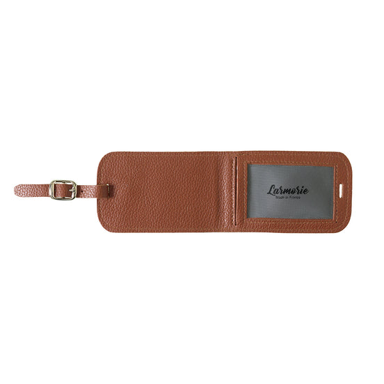 Jules Grained Leather Personalized Blue Sky Address Holder 