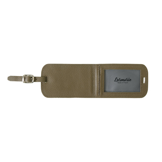 Jules Grained Leather Personalized Blue Sky Address Holder 