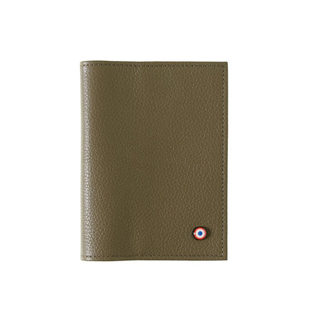Louis Cuir Grainé Porte Passeport Café Viennois Personnalisé