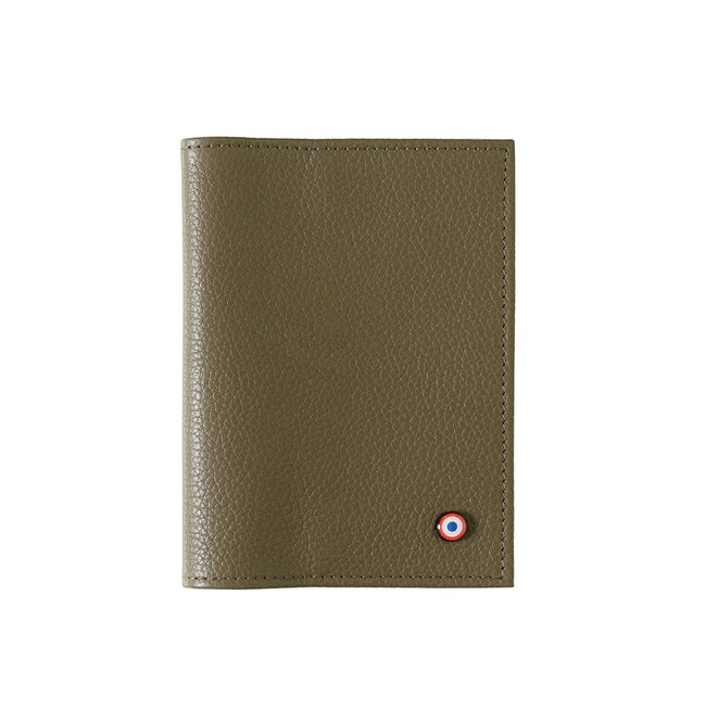 Louis Cuir Grainé Porte Passeport Café Viennois Personnalisé