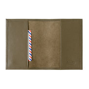 Louis Cuir Grainé Porte Passeport Café Viennois Personnalisé